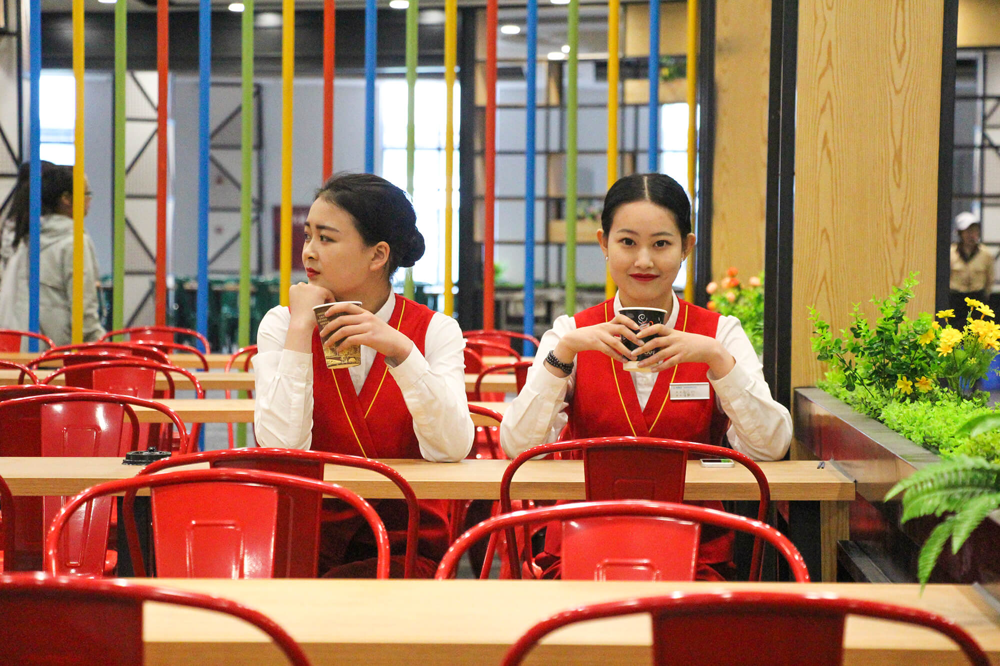 四川五月花技师学院校园师生食堂